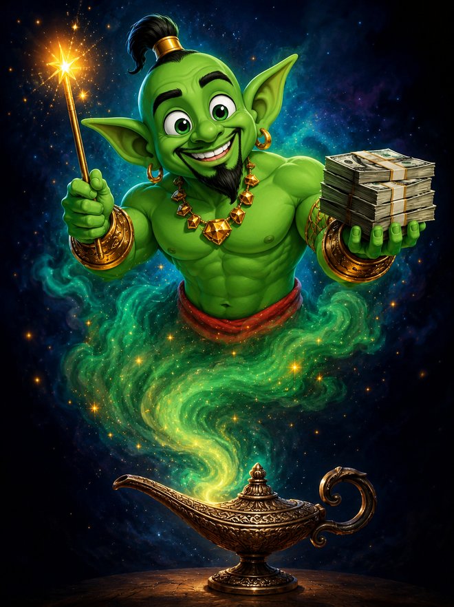 Cappy the Gem Genie β Low Marketcap Coin mascot
